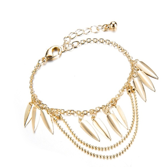 **FENELLA* 3-Pc Gold Chain Fashion Bracelet Set - Picture 7 of 10